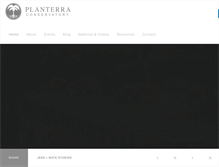 Tablet Screenshot of planterraevents.com